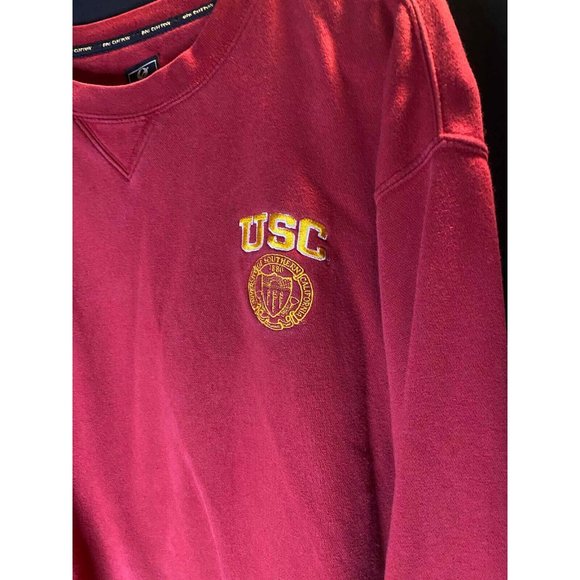 VTG USC Trojans University Southern California Pullover Crewneck Mens L College - Picture 2 of 8